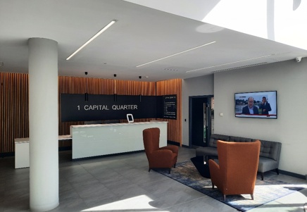 reception at One Capital Quarter, showcasing Lenvi’s new location milestone